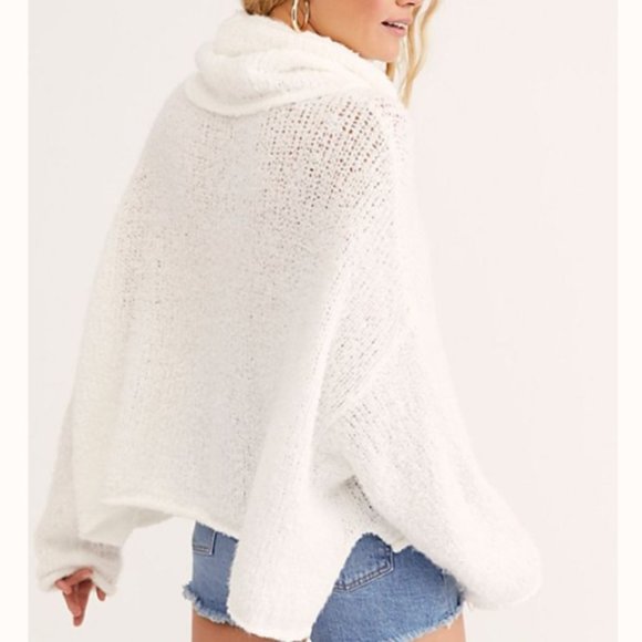 Free People ~ BFF Cowl Neck Sweater Pullover - Picture 4 of 8
